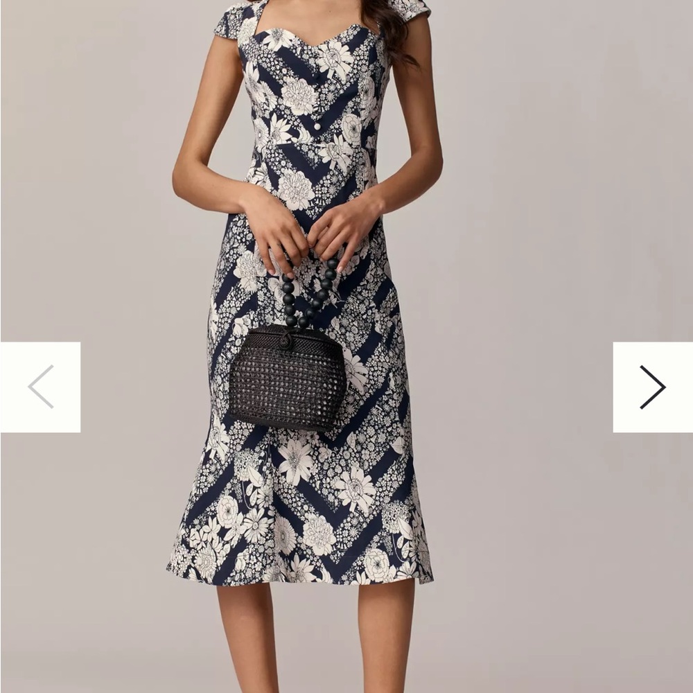New  The Cecily Fit & Flare Sweetheart Dress by Maeve: Magic Fabric Edition M